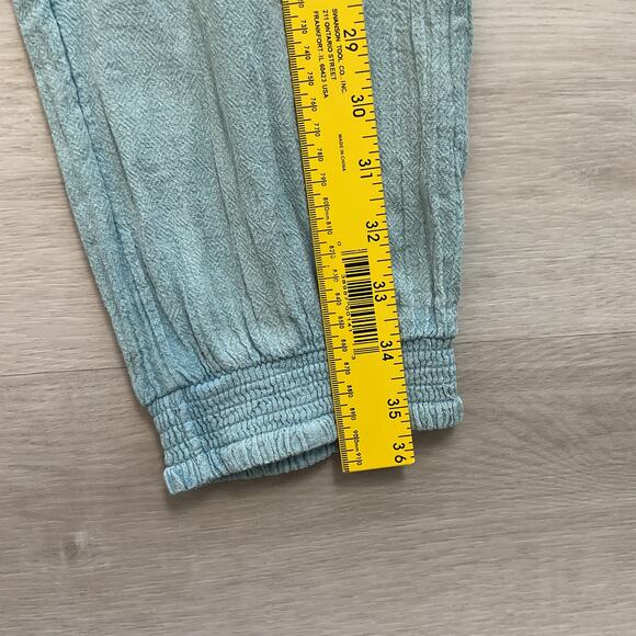 Ripcurl Womens Surf Pants Pure Cotton Drawstring Boho Chic Pants Blue - Picture 13 of 15